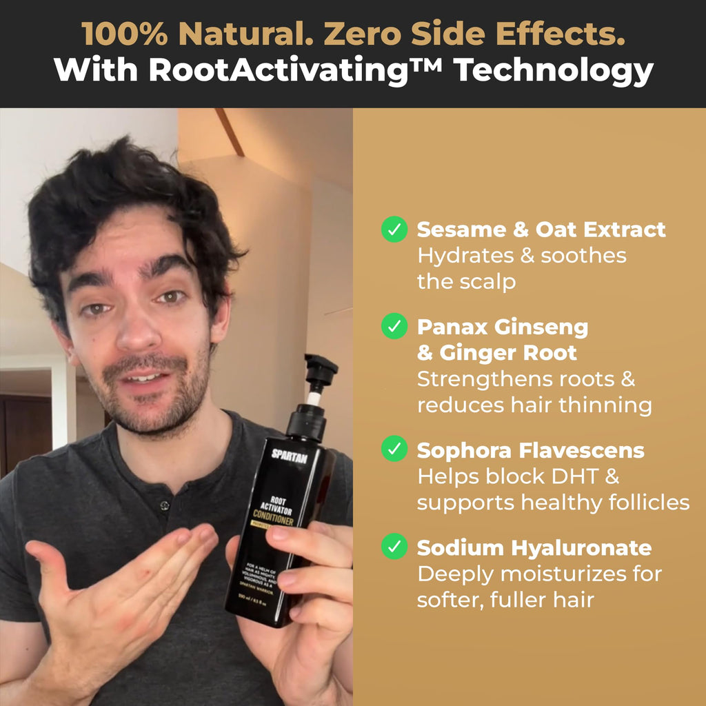SPARTAN Root Activator Conditioner for Men – Hair Growth & Thickening