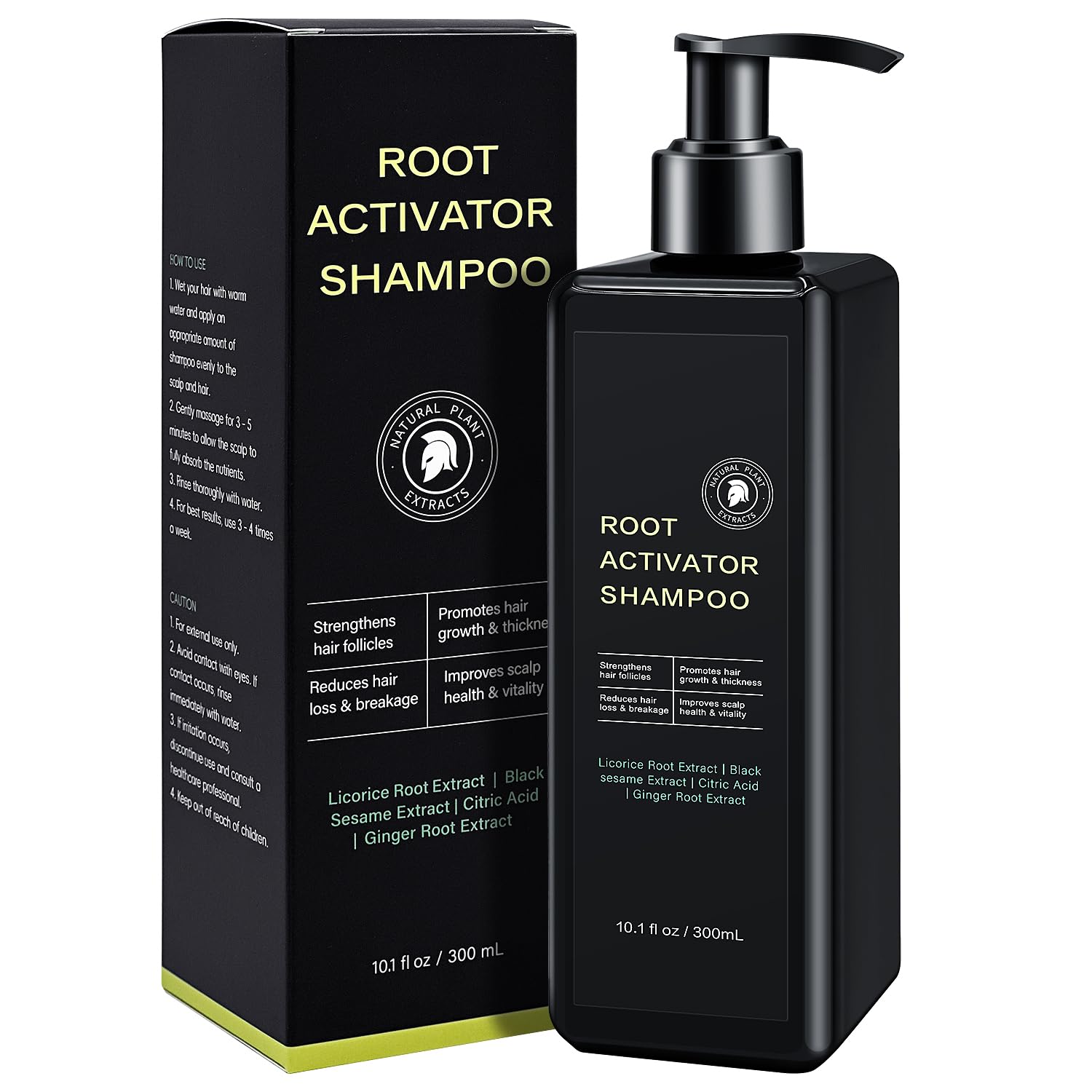 Root Activator Shampoo For Men – Hair Growth Shampoo for Hair Loss and Thinning Hair – 300 mL/10.1 fl oz | SPARTAN HAIR