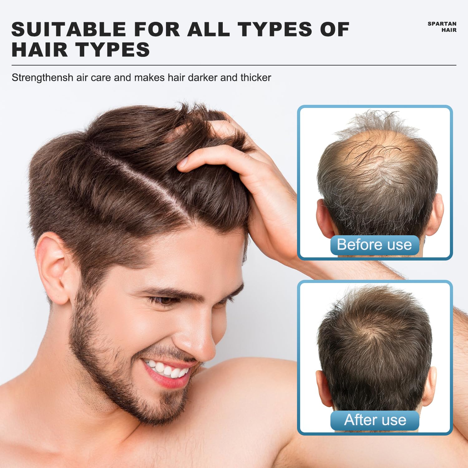 SPARTAN HAIR Shampoo for Men – Strengthening & Smoothing for Thinning & Gray Hair