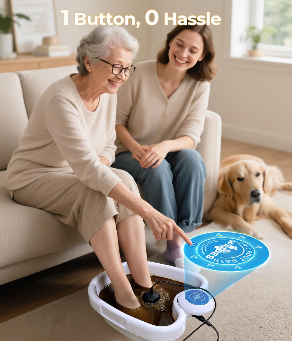 SPATOES Ionic Foot Detox Machine 3.0 – At-Home Foot Spa & Detox Bath