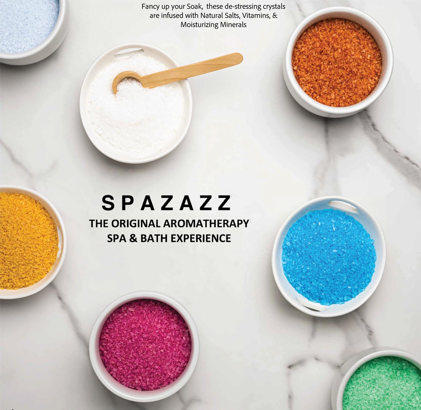 Spazazz Escape Collection 4-Pack: Hot Tub & Spa Bath Salt Aromatherapy