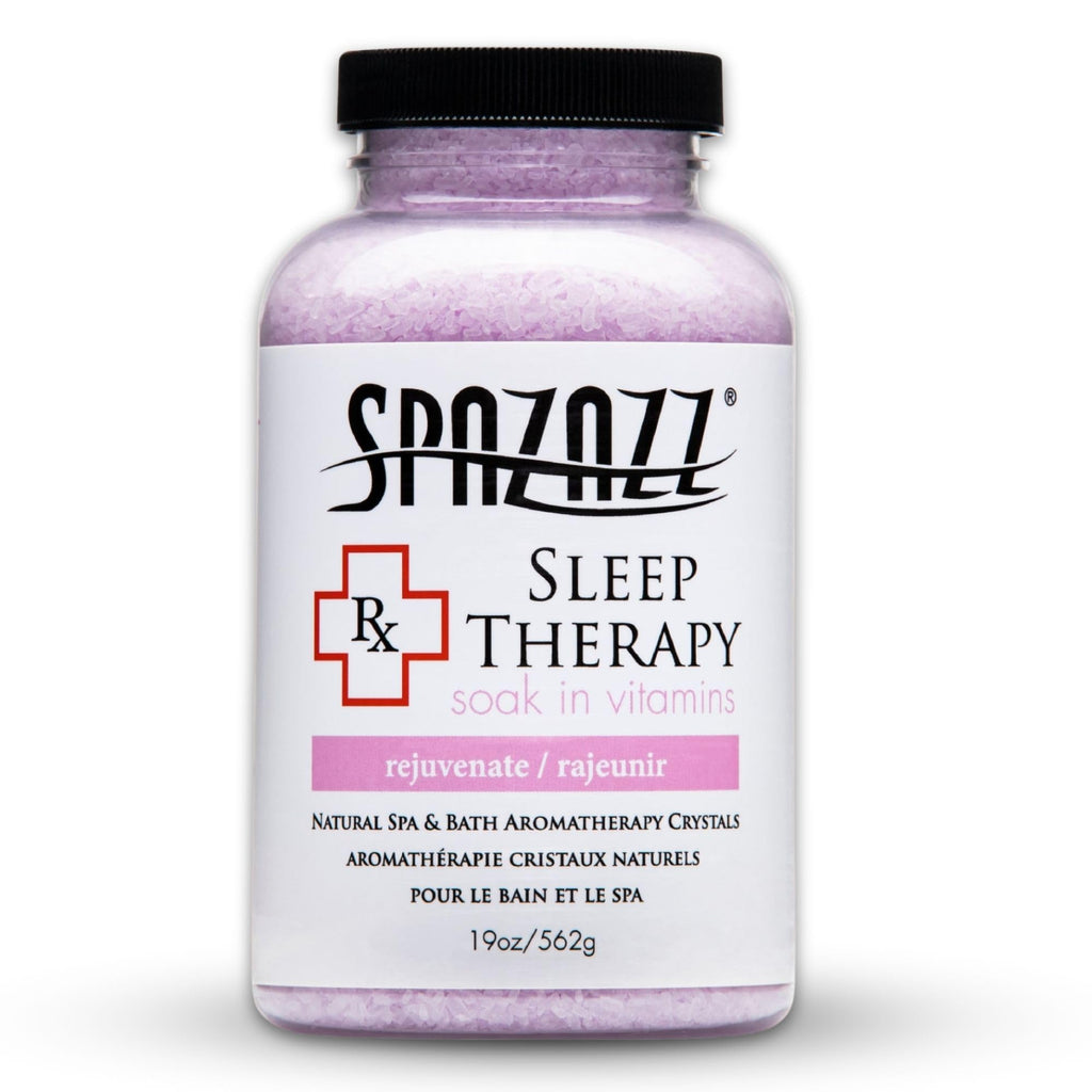Spazazz Aromatherapy Salt Crystals 19oz – Sleep Therapy, Oil-Free Spa Bath Soak