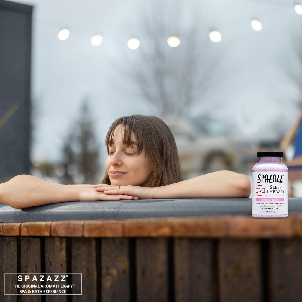 Spazazz Aromatherapy Salt Crystals 19oz – Sleep Therapy, Oil-Free Spa Bath Soak