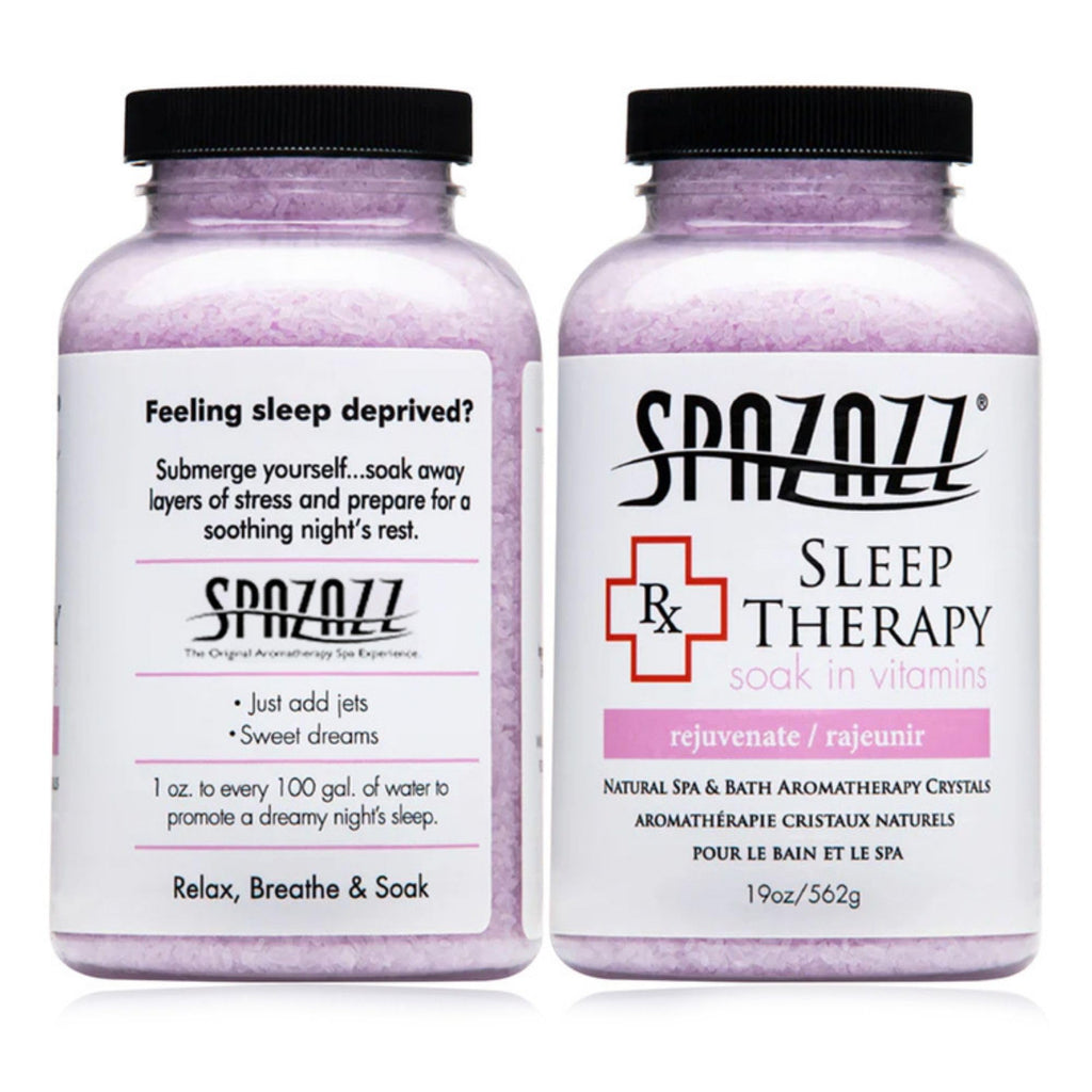 Spazazz Aromatherapy Salt Crystals 19oz – Sleep Therapy, Oil-Free Spa Bath Soak