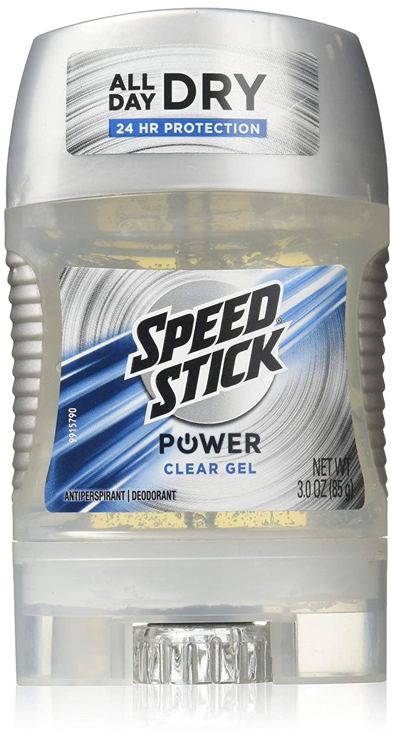 Speed Stick Power Clear Gel Antiperspirant Deodorant 3 oz – Pack of 8 | Odor & Sweat Protection