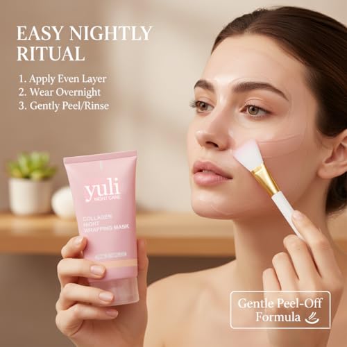 SPIANEST YULI and YURI Collagen Night Wrapping Masks – Hydrating Peel-Off Facial Night Masks