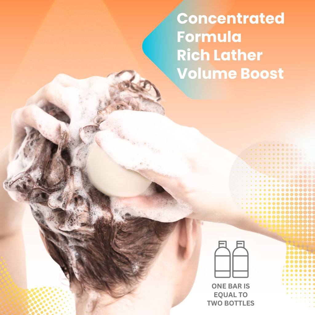 Spiraleaf Orange Zest Shampoo Bar & Conditioner Bar Set – Fragrance-Free, Limited Ingredients