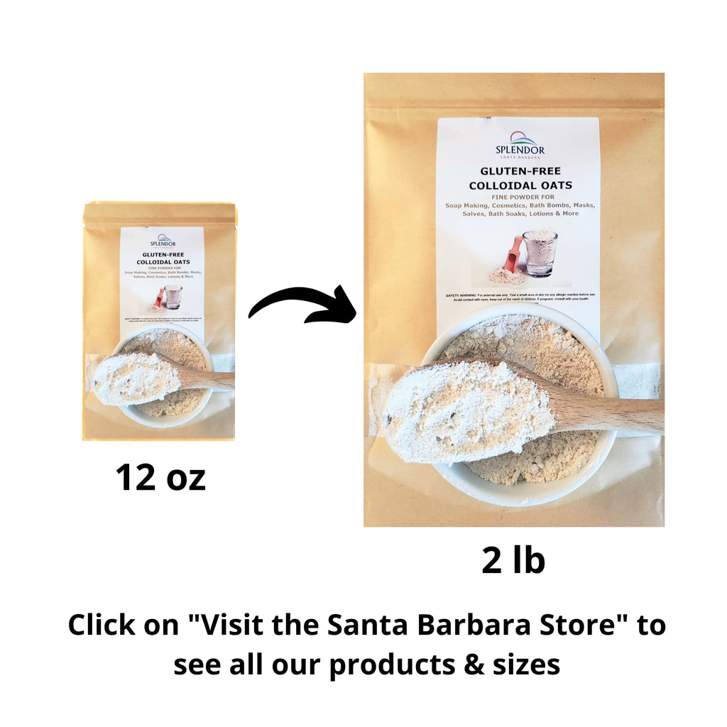 Splendor Colloidal Oatmeal 32 oz – Gluten-Free DIY Skincare & Soap Powder