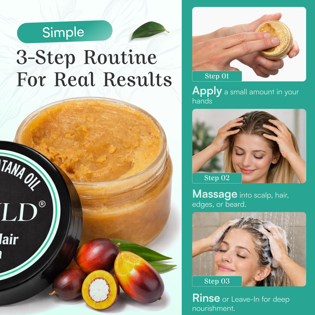 SPOILD Raw Batana Oil for Hair Growth – Organic, Unrefined, 2oz (Honduras)