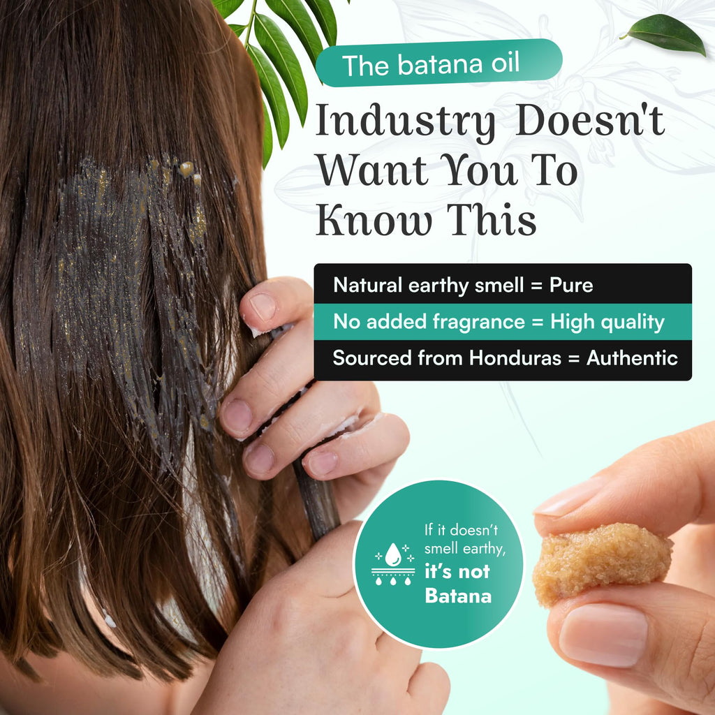 SPOILD Raw Batana Oil for Hair Growth – Organic, Unrefined, 2oz (Honduras)