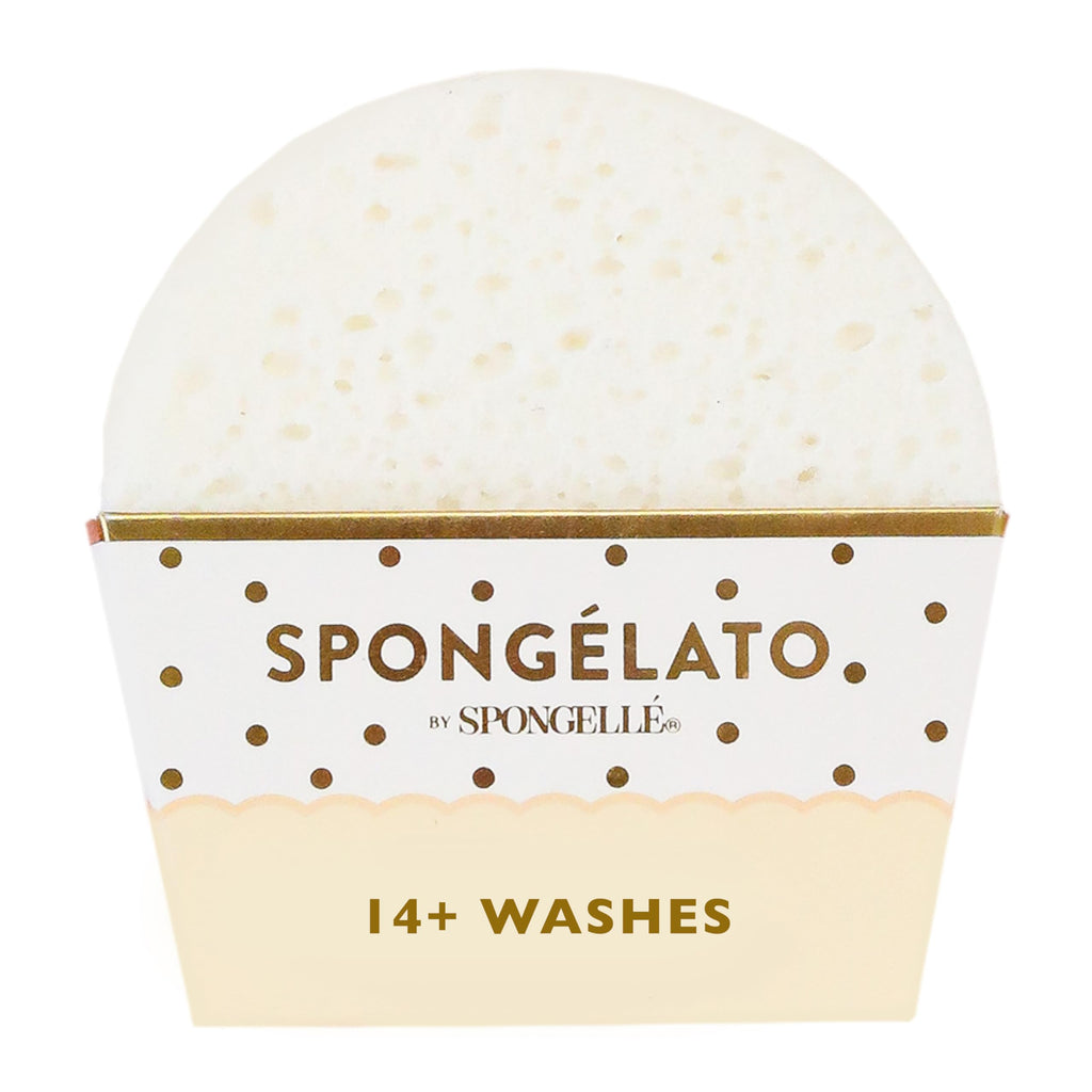 Spongelato Loofah Exfoliating Scrubber by Spongelle – Gelato-Inspired Body Wash Buffer