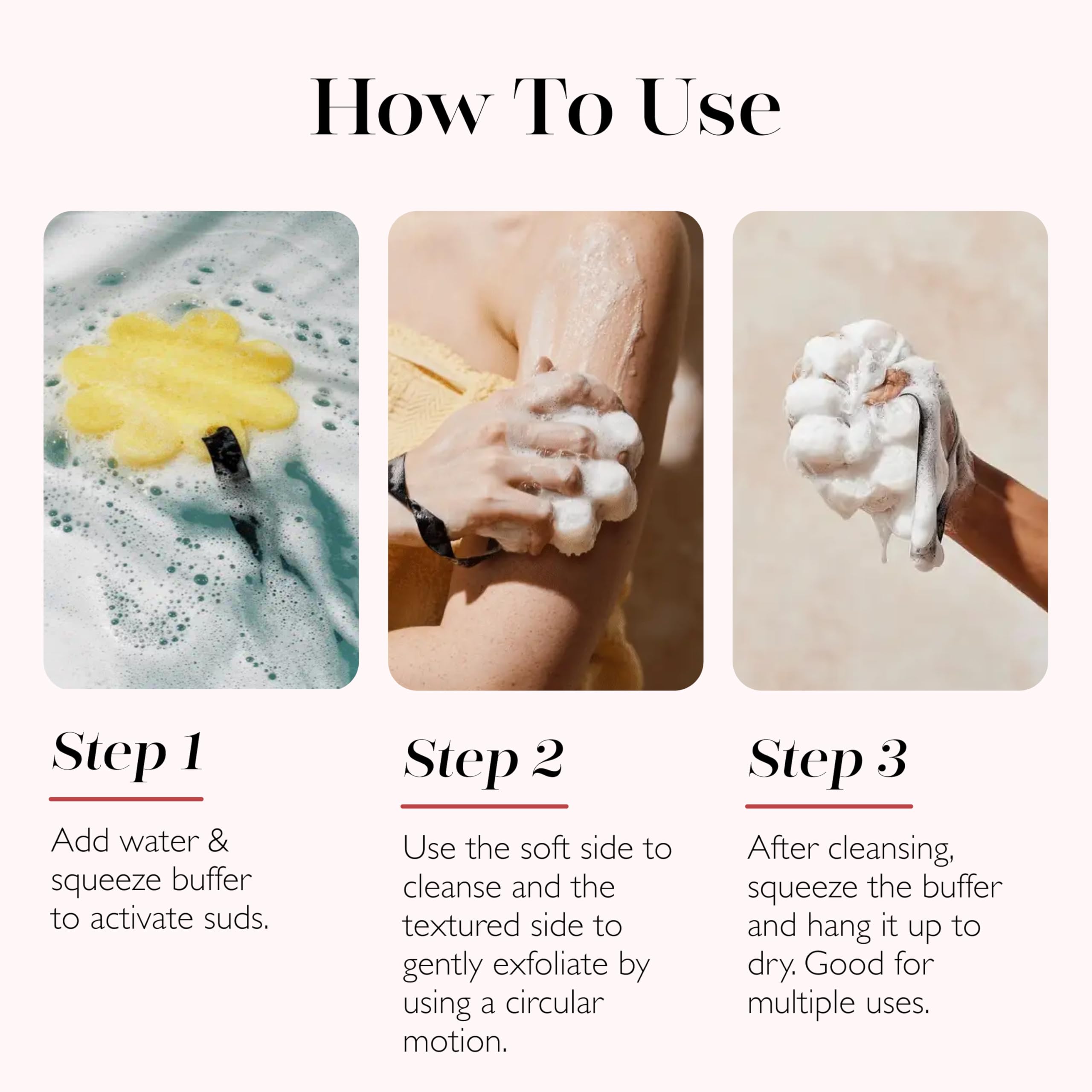 Spongellé Spongelato Loofah Exfoliating Body Scrubber | Gelato-Inspired Bath Buffer