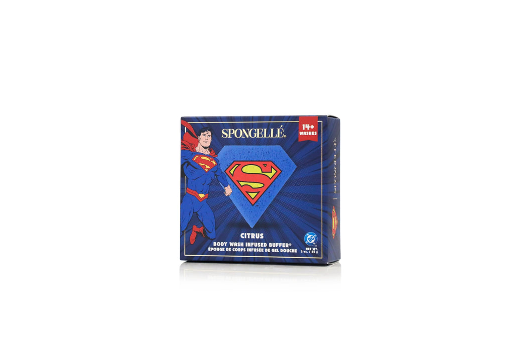 Spongellé Superman Citrus Body Buffer | DC Super Hero Collection