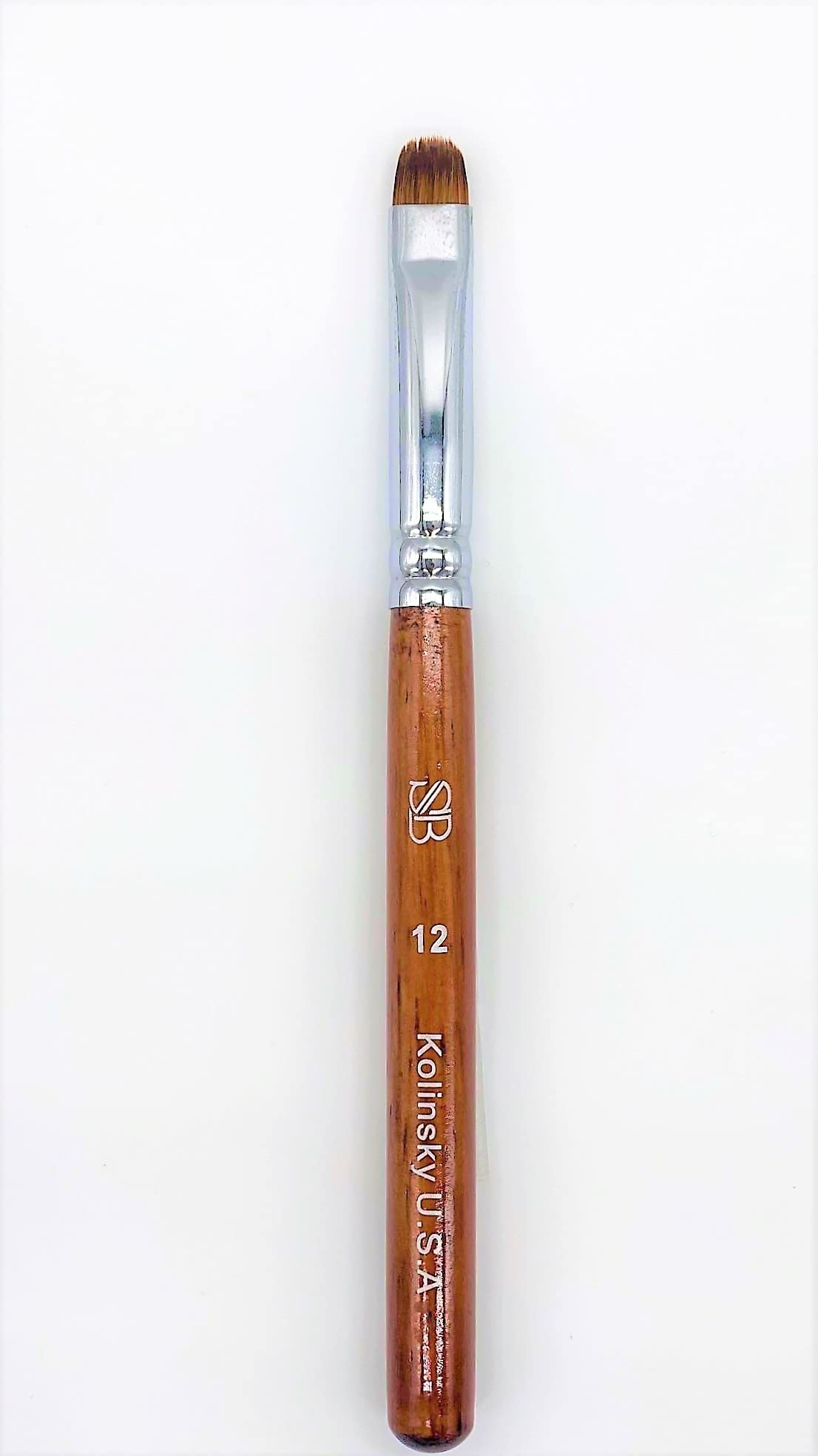 Spontaneous Beauty Premium Kolinsky French Brush (Size 12, Wood Handle)