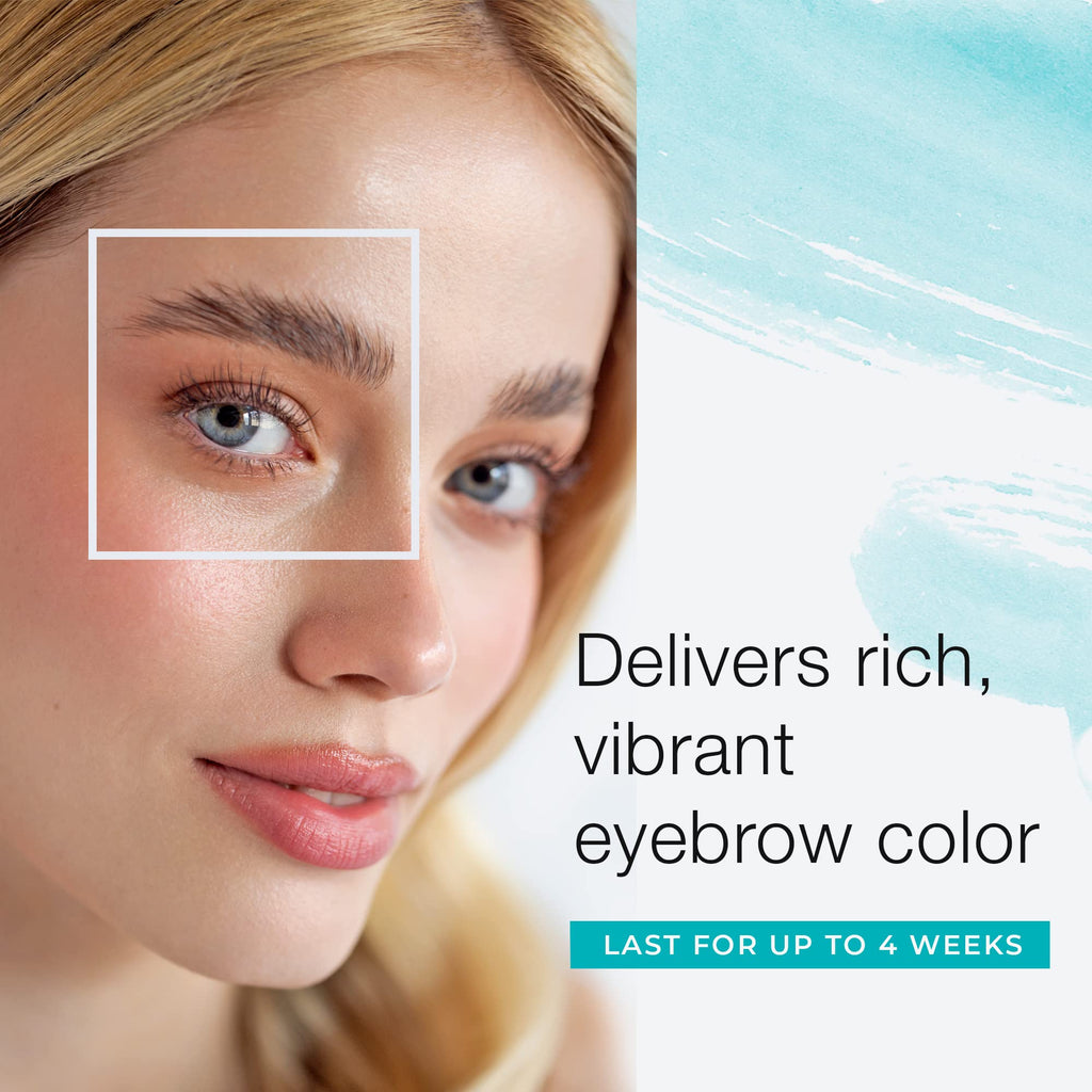Sport Cosmetics Eyebrow Color Kit for Women – 20 Applications, Dark Brown