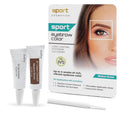 Sport Cosmetics Eyebrow Color for Women – Medium Brown, 20-Application Kit