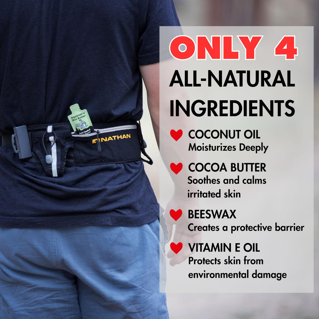 Squirrel's Nut Butter Anti Chafe Adventure Packet - 9ml | All-Natural, Compact Chafing Salve