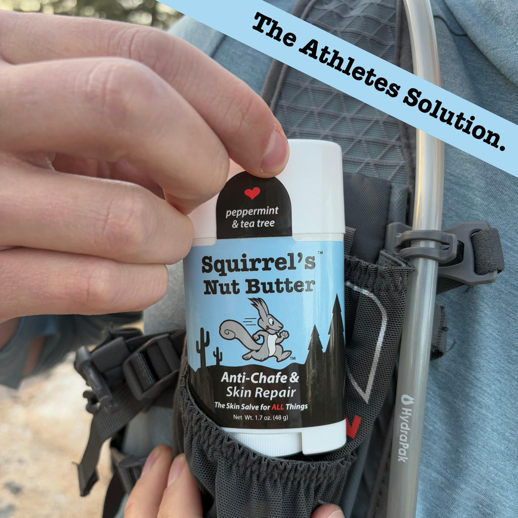 Squirrel's Nut Butter Anti Chafe Stick with Peppermint & Tea Tree | All-Natural Chafing Relief for Athletes | 1.7 oz