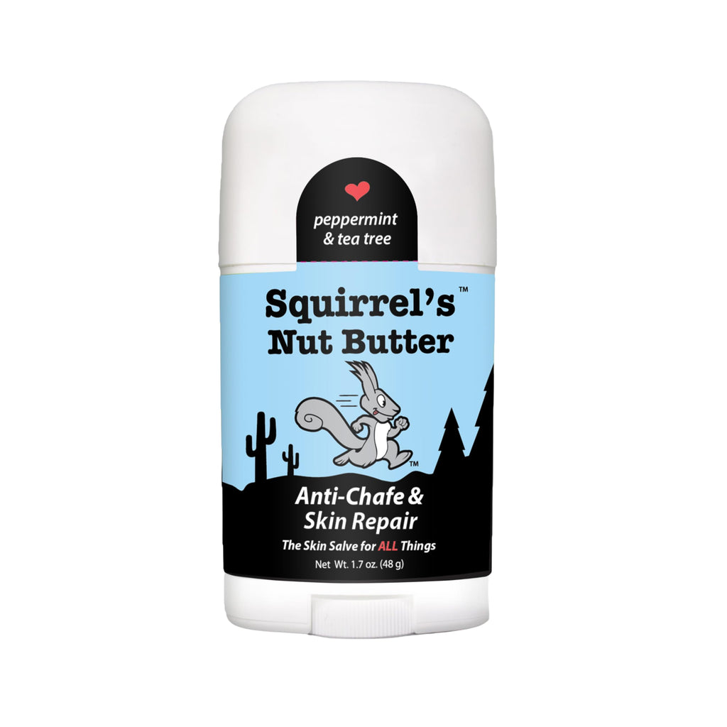 Squirrel's Nut Butter Anti Chafe Stick with Peppermint & Tea Tree | All-Natural Chafing Relief for Athletes | 1.7 oz