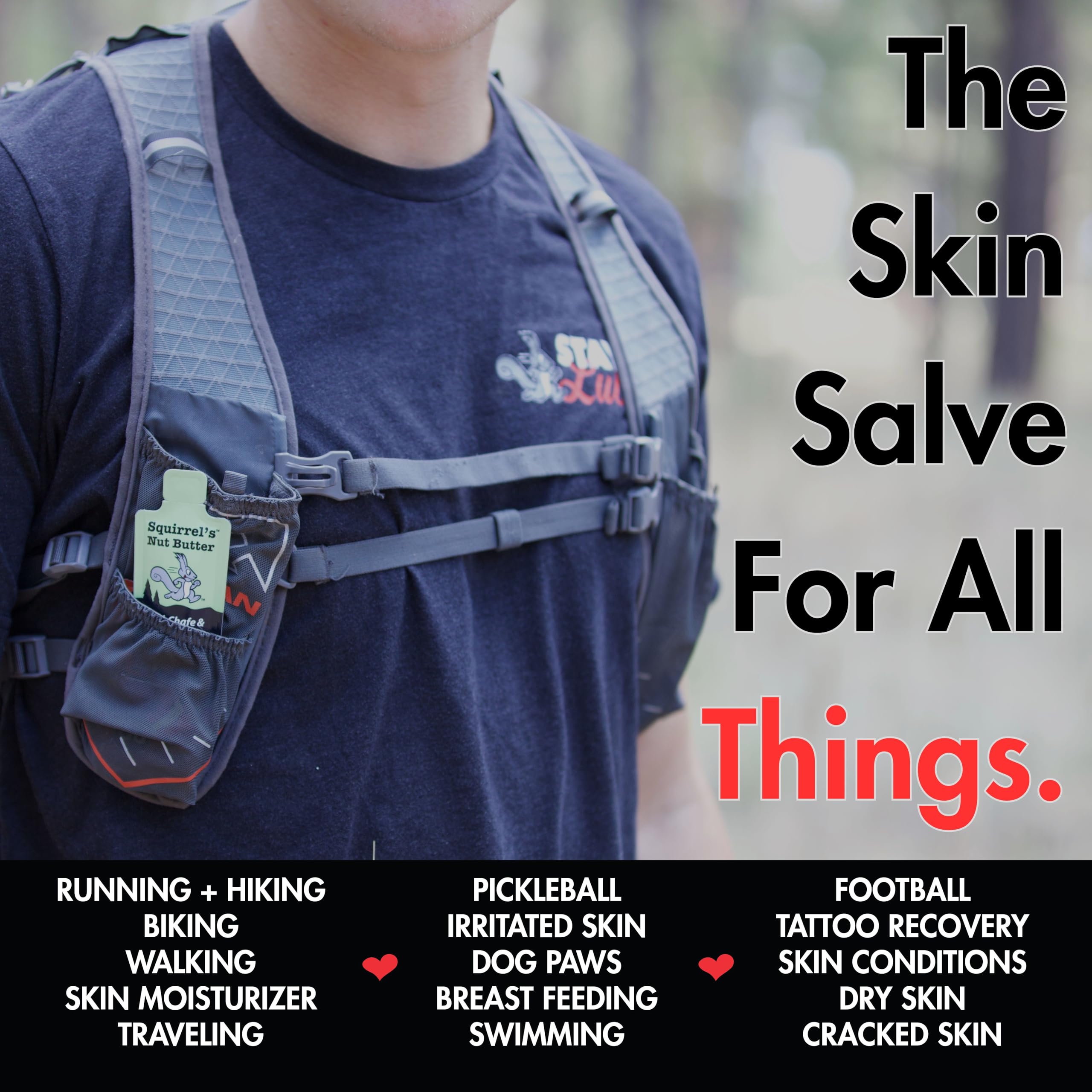 Squirrel's Nut Butter Anti Chafe Adventure Packet - 9ml | All-Natural, Compact Chafing Salve