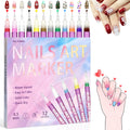 SRIOIO Nail Art Pens Set – 12 Colors, 0.5mm Fine Tip for DIY Nail Art