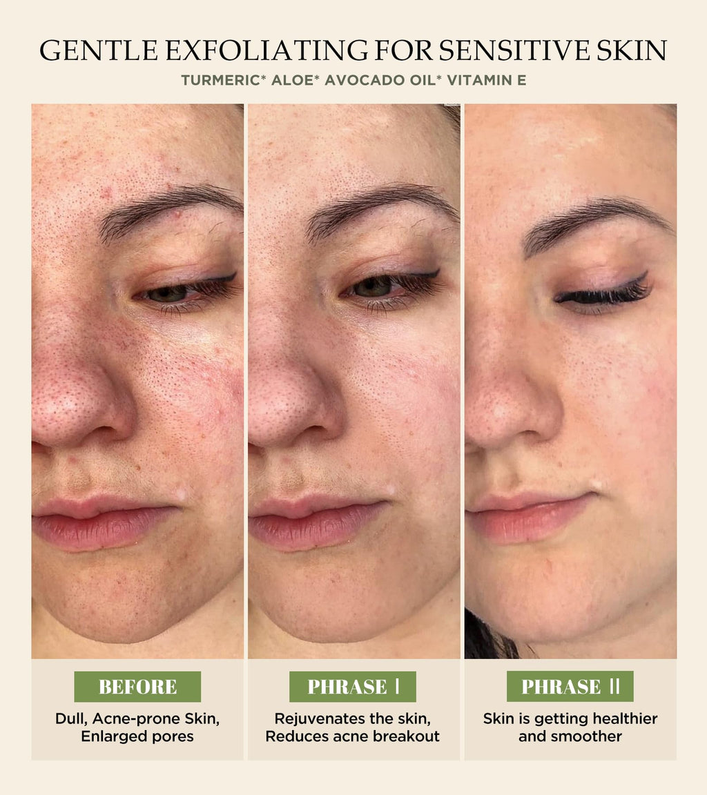 Srripo Revitalizing Exfoliation Face Scrub with Vitamin C & Turmeric | Gentle Daily Facial Polish