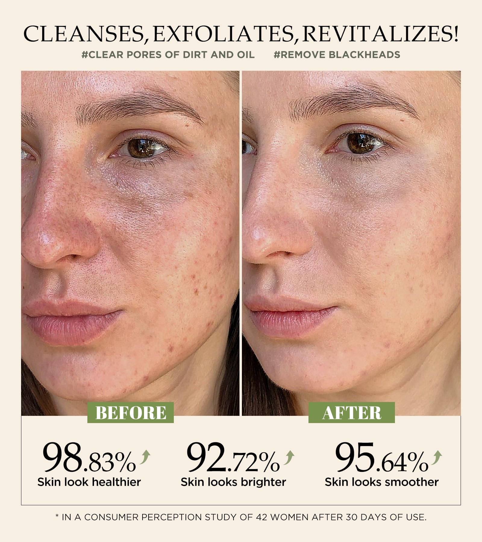 Srripo Revitalizing Exfoliation Face Scrub with Vitamin C & Turmeric | Gentle Daily Facial Polish
