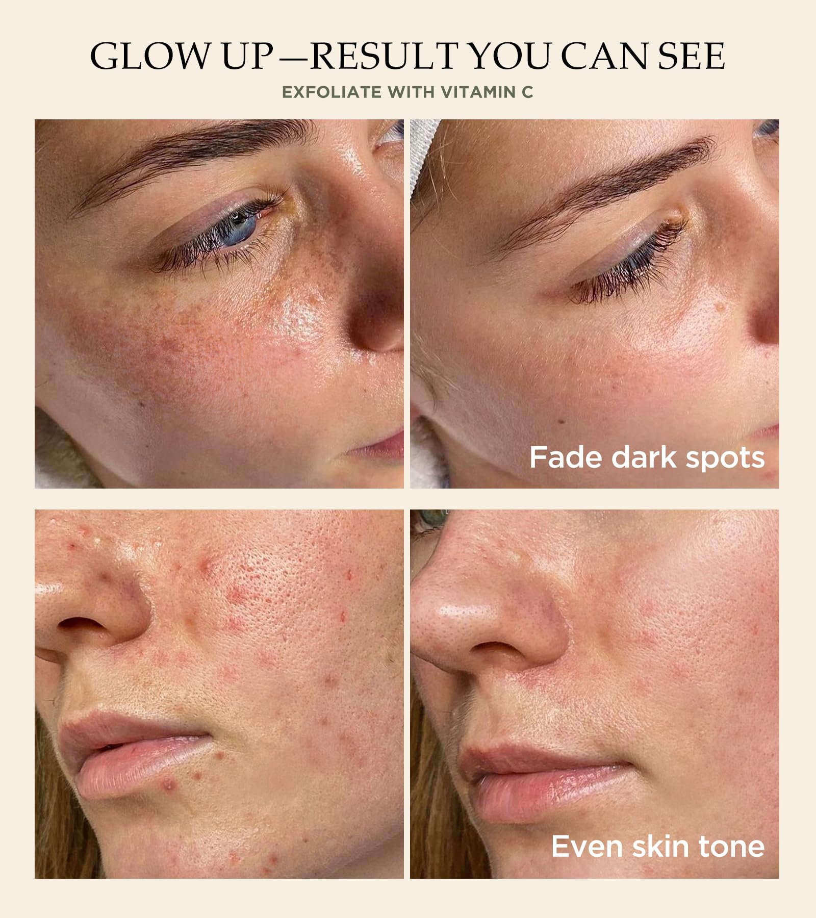 Srripo Revitalizing Exfoliation Face Scrub with Vitamin C & Turmeric | Gentle Daily Facial Polish