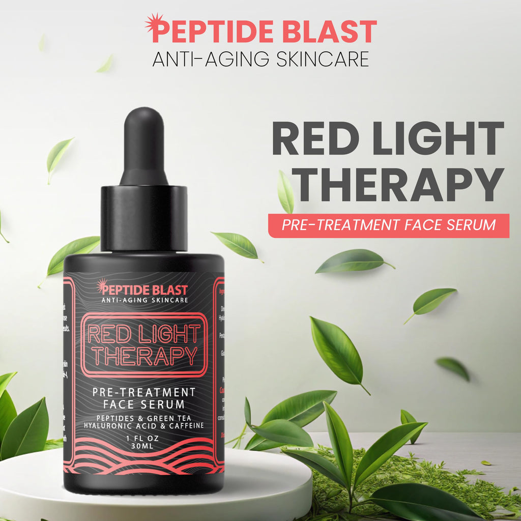 St. Croix Red Light Therapy Activation Serum – Deep Penetration with Green Tea, Hyaluronic Acid & Peptides | Preps Skin for Devices, Improves Fine Lines – 1 oz