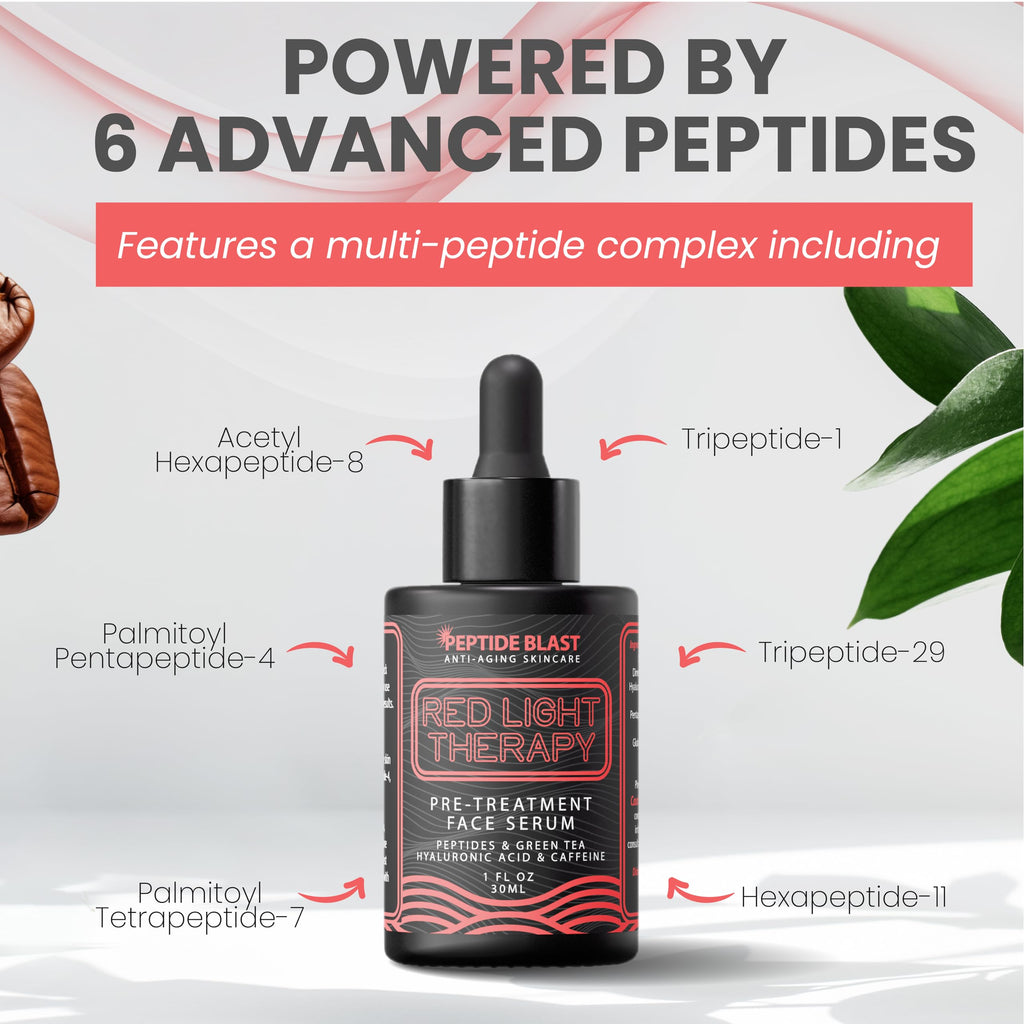 St. Croix Red Light Therapy Activation Serum – Deep Penetration with Green Tea, Hyaluronic Acid & Peptides | Preps Skin for Devices, Improves Fine Lines – 1 oz