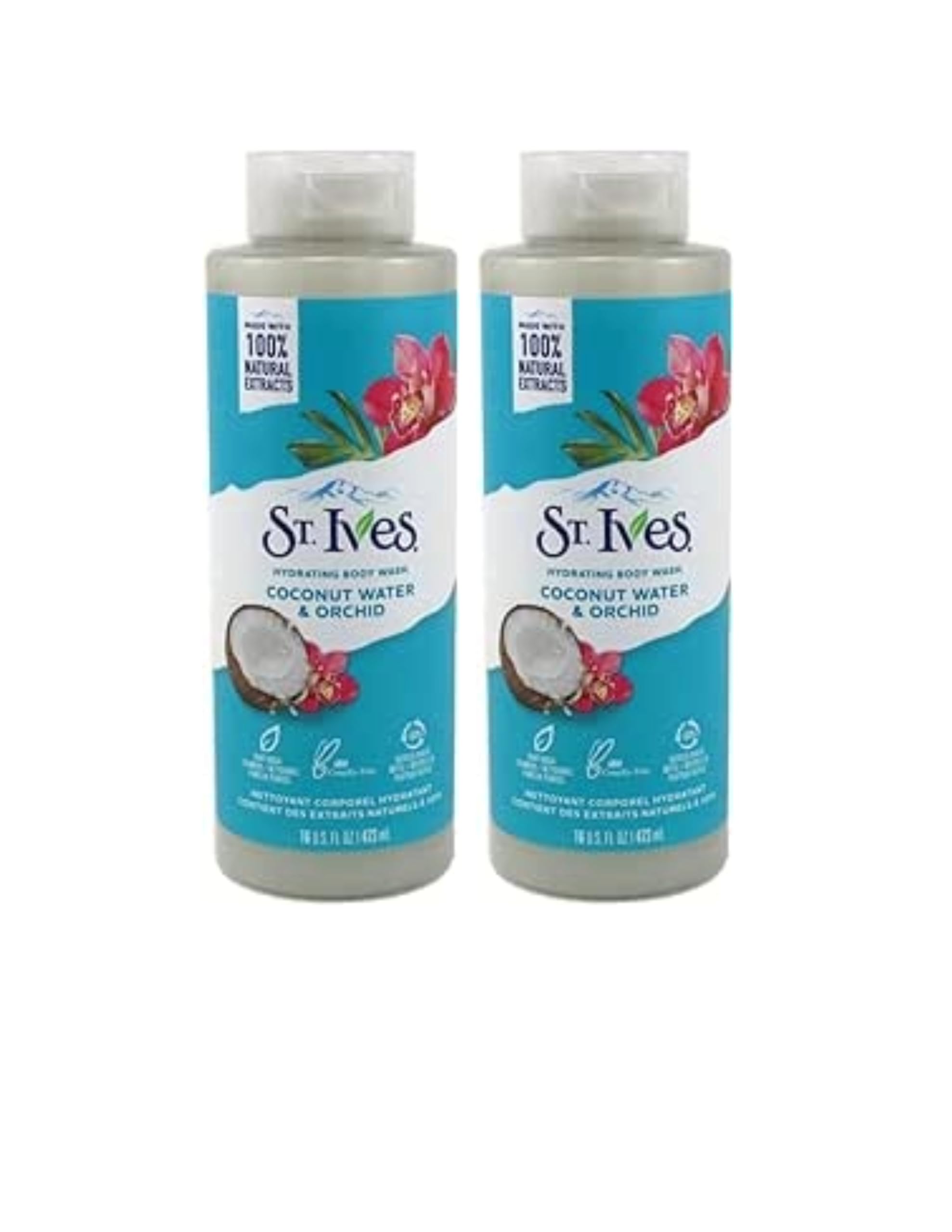 St. Ives 16 oz Coconut Body Wash with Coconut Water & Orchid Extracts – Paraben-Free Hydration