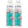 St. Ives Coconut Water & Orchid Hydrating Shower Gel 2-Pack – 22 oz Each | 100% Natural Extracts
