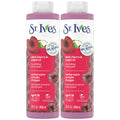 St. Ives Dark Cherry & Argan Oil Nourishing Shower Gel 2-Pack – 22 oz each | 100% Natural Extracts | Cruelty-Free