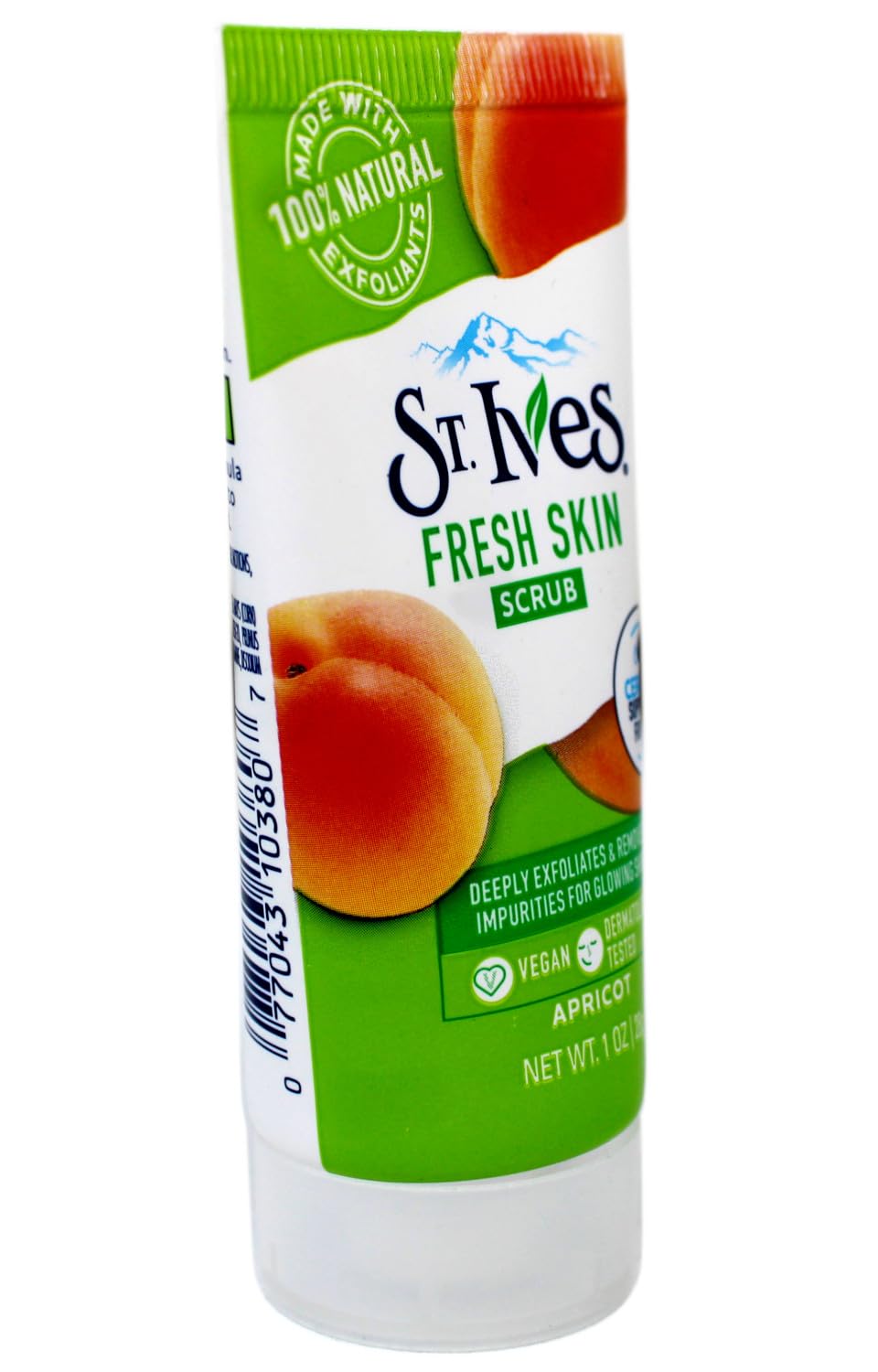 St. Ives Fresh Skin Scrub – Deep Apricot Exfoliator for Radiant Skin, 1 oz (12 Pack)