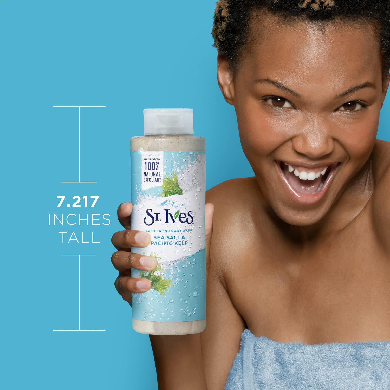 St. Ives Sea Salt & Pacific Kelp Exfoliating Body Wash – 16 oz, Pack of 2