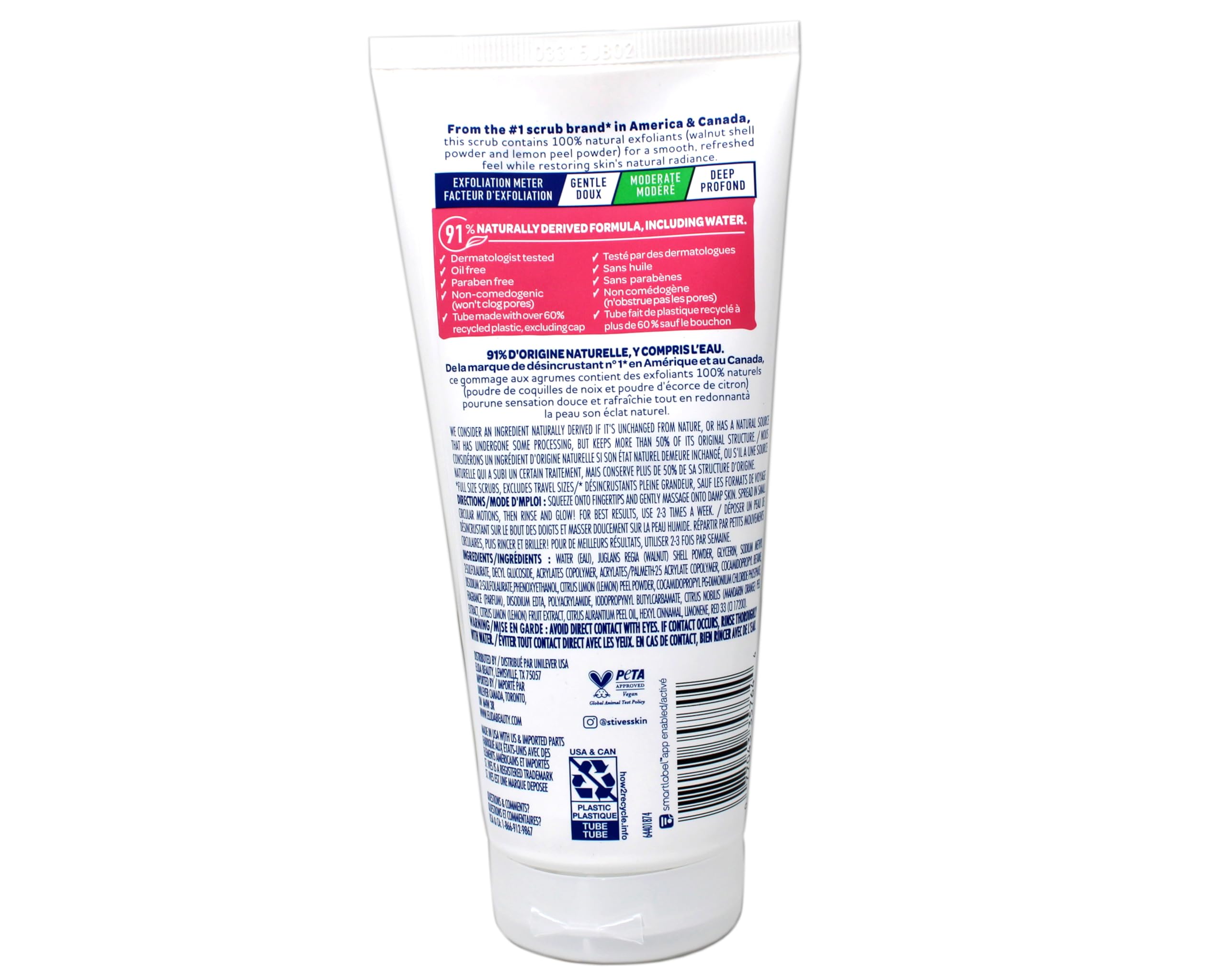 St. Ives Radiant Skin Pink Lemon & Mandarin Orange Face Scrub 6 oz Pack of 6