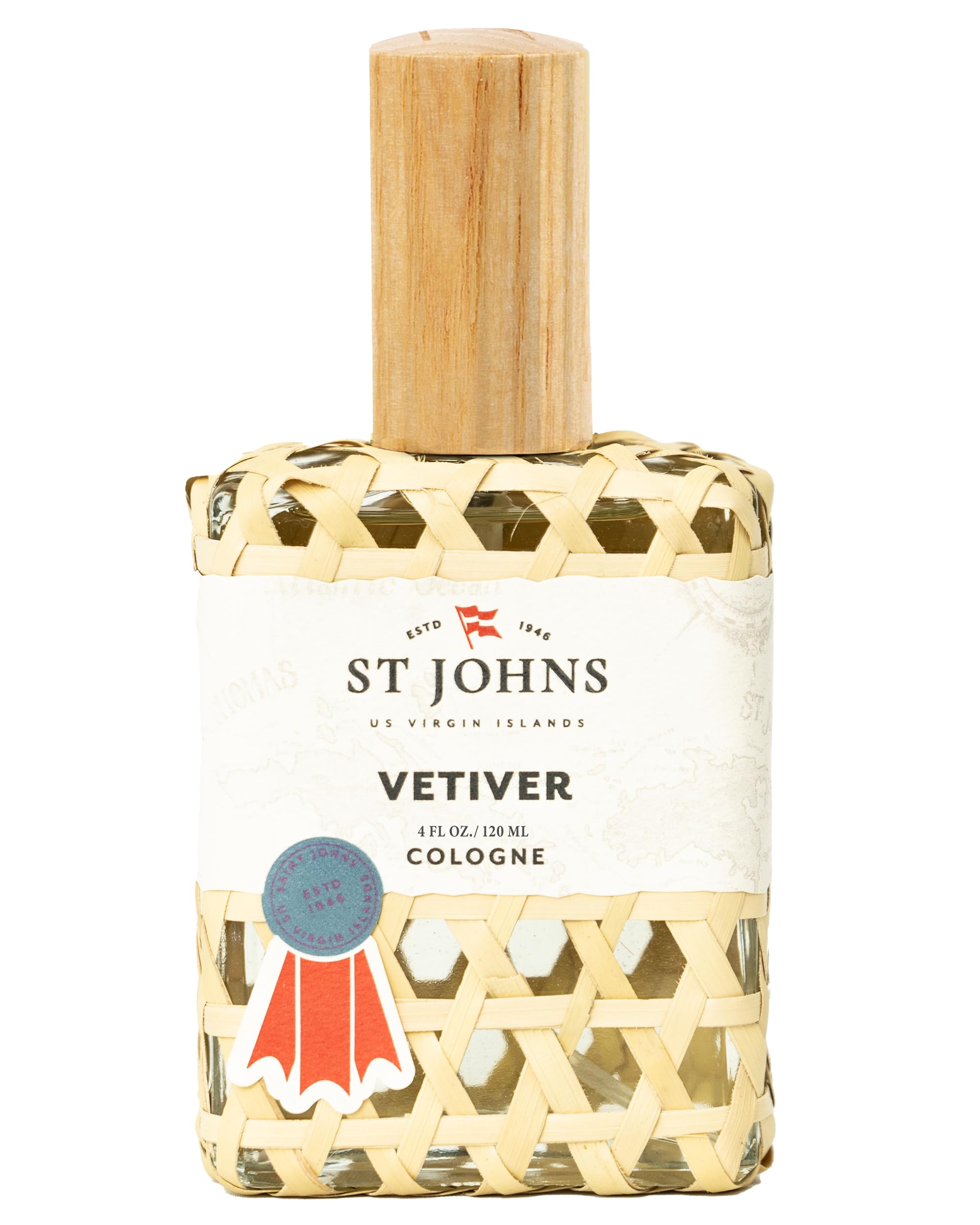 St. John Classic Vetiver — Virgin Islands Inspired Fresh Cologne for Men | 4 oz Spray