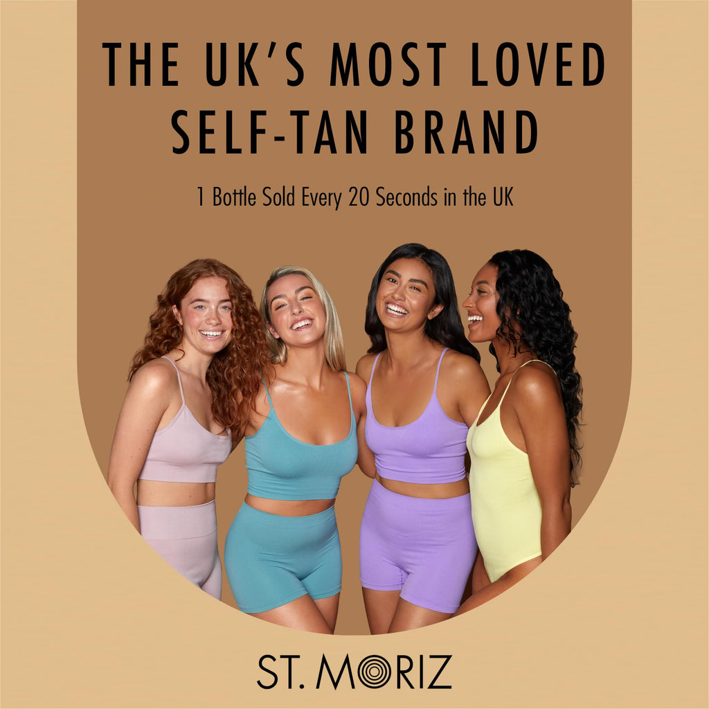 ST. MORIZ Professional Medium Self Tanner Mousse Bundle with Mitt - 200ml
