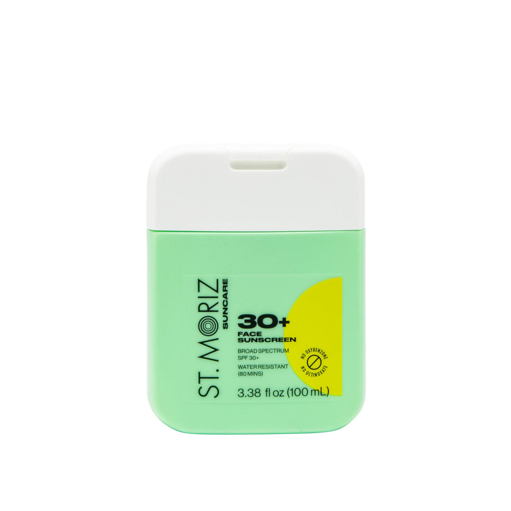 St Moriz Suncare SPF 30+ Face Sunscreen – Broad Spectrum, Water Resistant, Vitamin E, Vegan