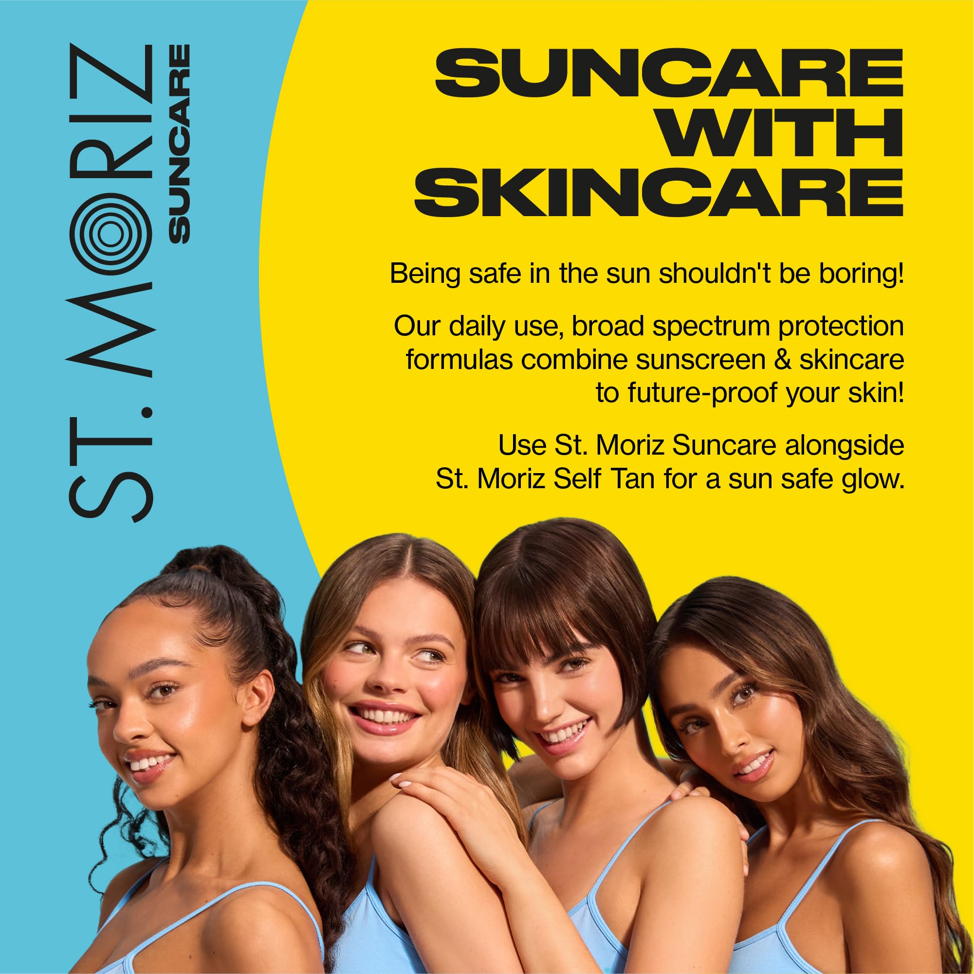 St Moriz Suncare SPF 30+ Face Sunscreen – Broad Spectrum, Water Resistant, Vitamin E, Vegan