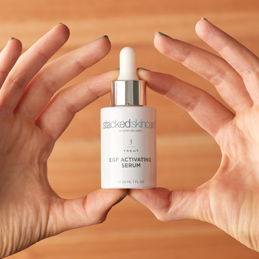 StackedSkincare Hydrating EGF Serum | Lightweight Facial Serum for Smoother Texture & Radiance