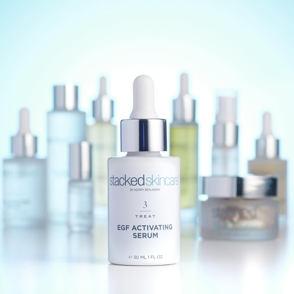 StackedSkincare Hydrating EGF Serum | Lightweight Facial Serum for Smoother Texture & Radiance