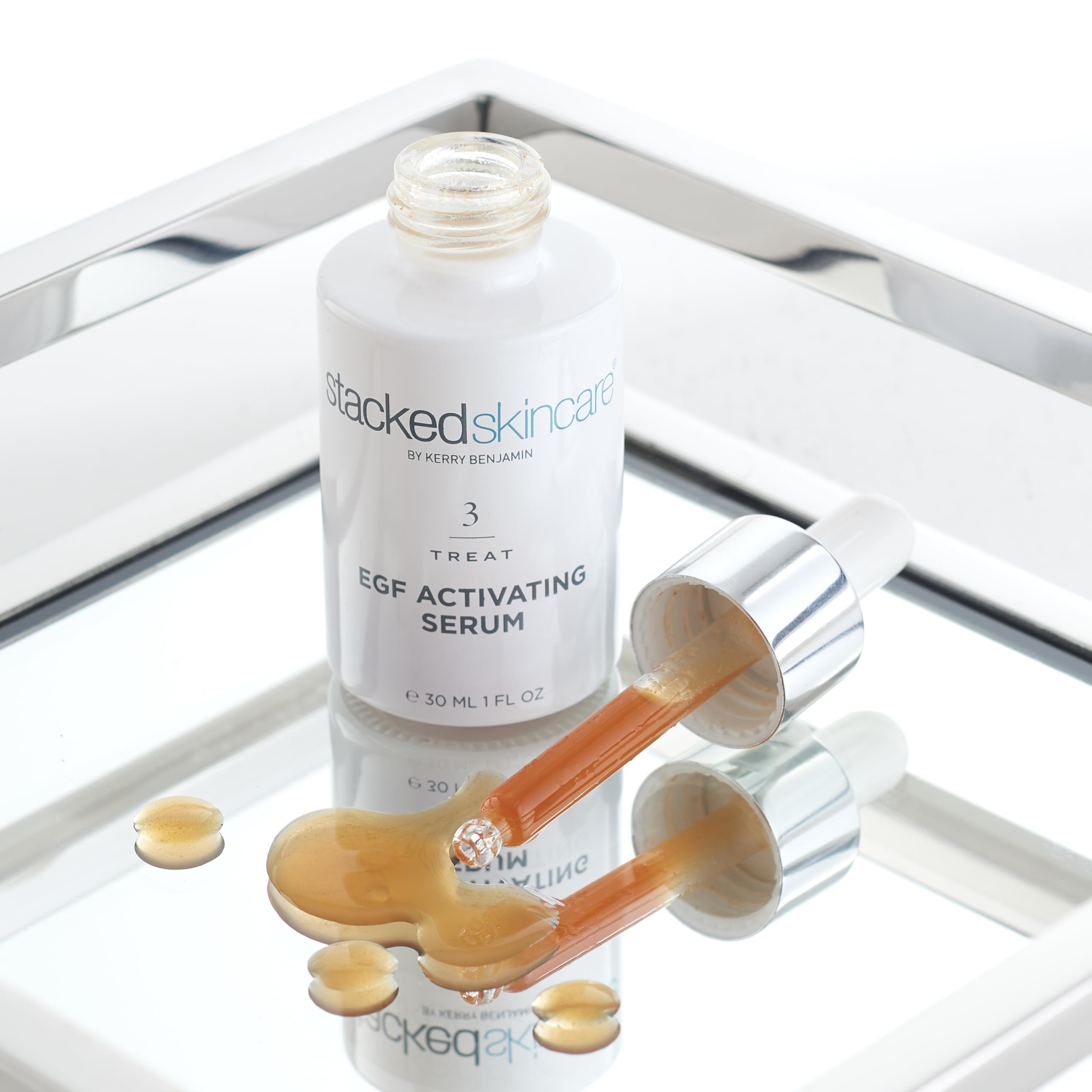 StackedSkincare Hydrating EGF Serum | Lightweight Facial Serum for Smoother Texture & Radiance