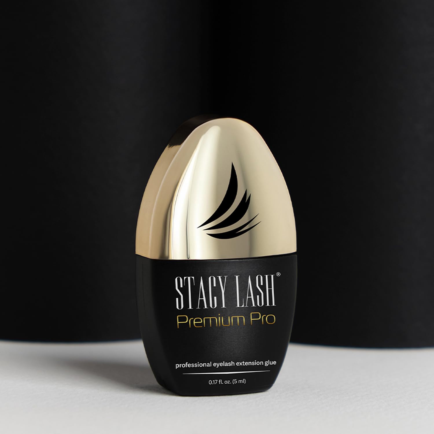 STACY LASH Premium Pro Eyelash Extension Glue – 0.17 oz, 0.3s Dry Time, Up to 7 Weeks Retention, Black Adhesive