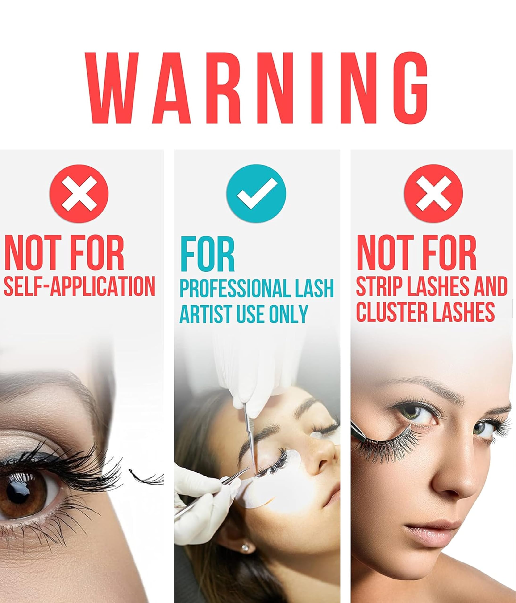 STACY LASH Extra Strong Eyelash Extension Glue — 0.17 fl oz / 5 ml, 0.5–1s Dry, 8-Week Retention, Professional Black Adhesive + Glue Ring