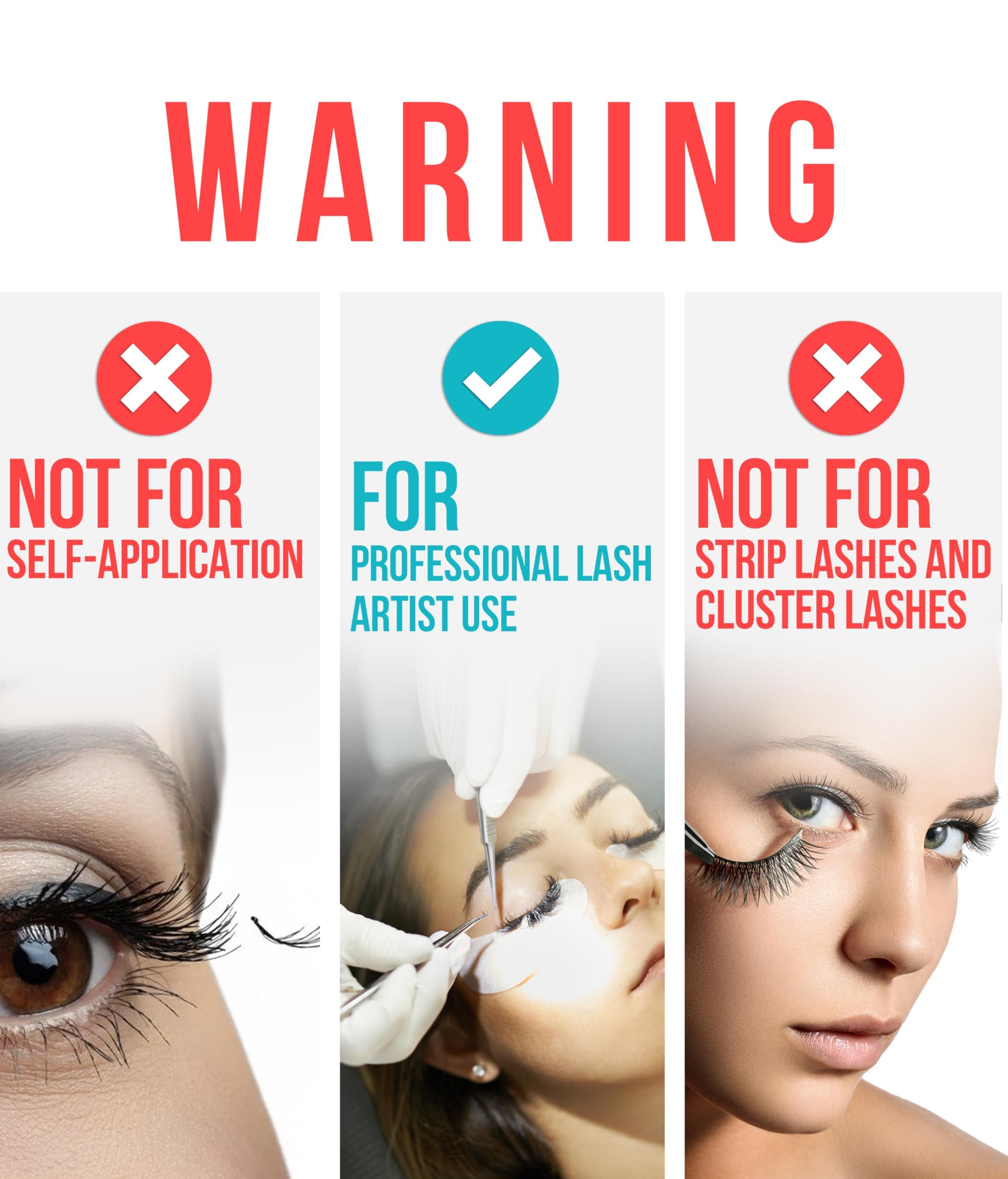 STACY LASH Sensitive Eyelash Extension Glue 0.34 oz | Low Fume, Fast Dry, 4-5 Week Retention (Includes Glue Ring)