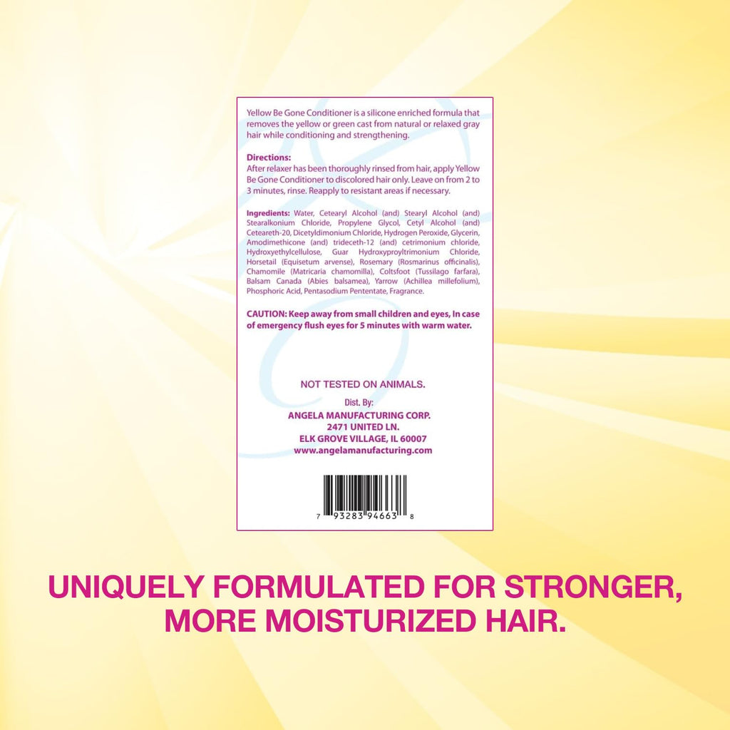 STAR CARE Yellow Be Gone Conditioner 12oz/354ml (2 Pack) – Neutralizes Brass & Strengthens Hair