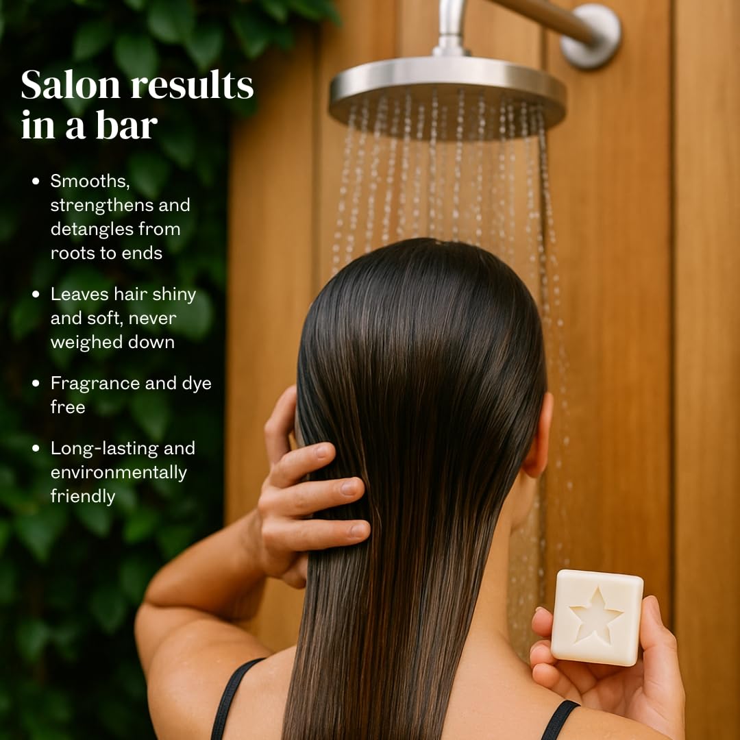 StarBars Conditioner Bar UNSCENTED & COLOR FREE – Sulfate-Free, Silicone-Free, Made in USA