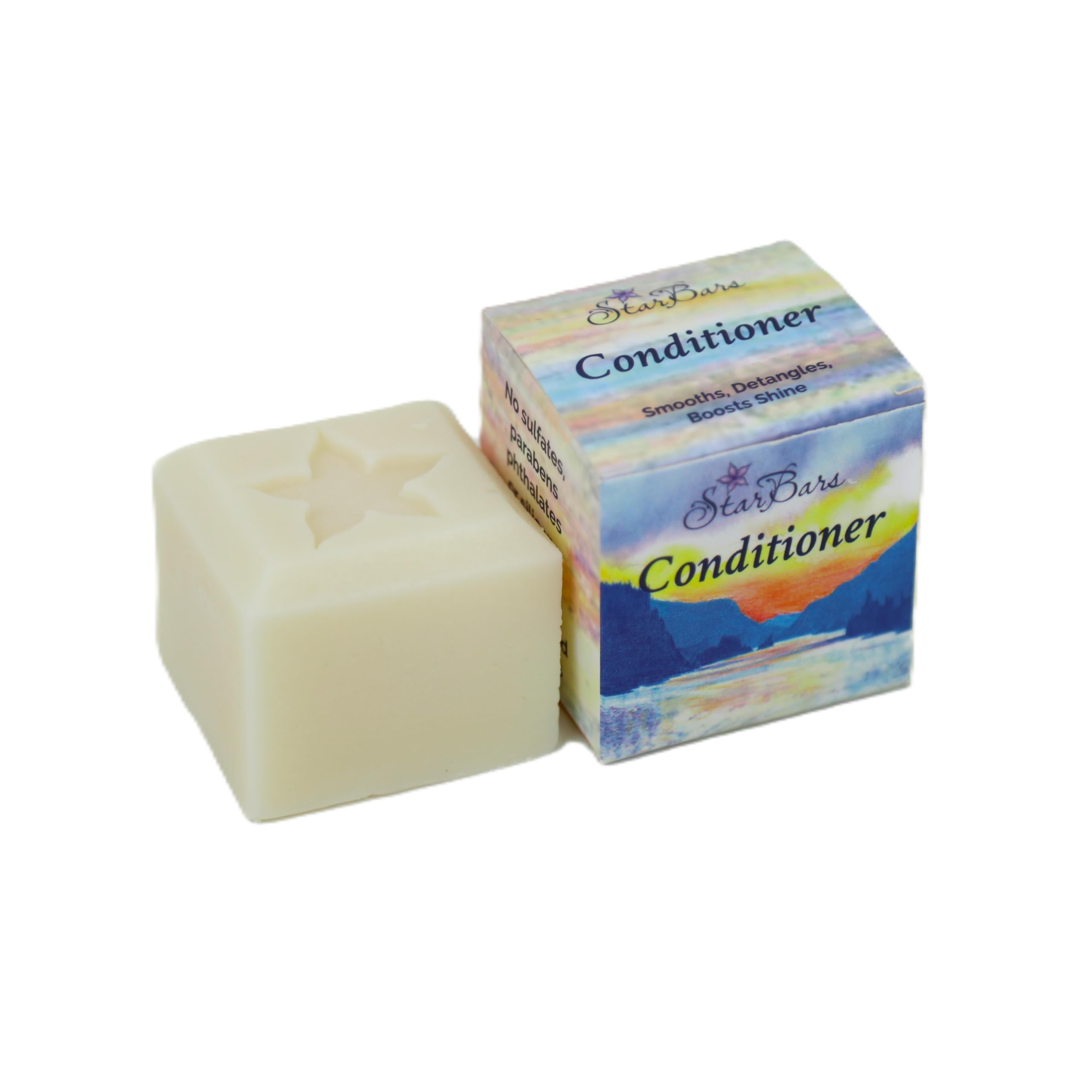 StarBars Conditioner Bar UNSCENTED & COLOR FREE – Sulfate-Free, Silicone-Free, Made in USA