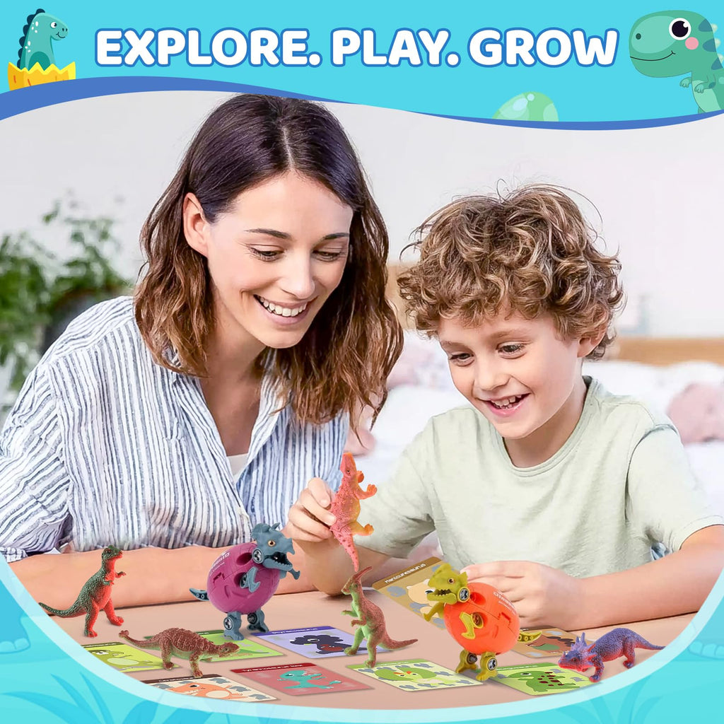 STARYAR Dinosaur Bath Bombs for Kids – 16-Pack with Surprise Toys